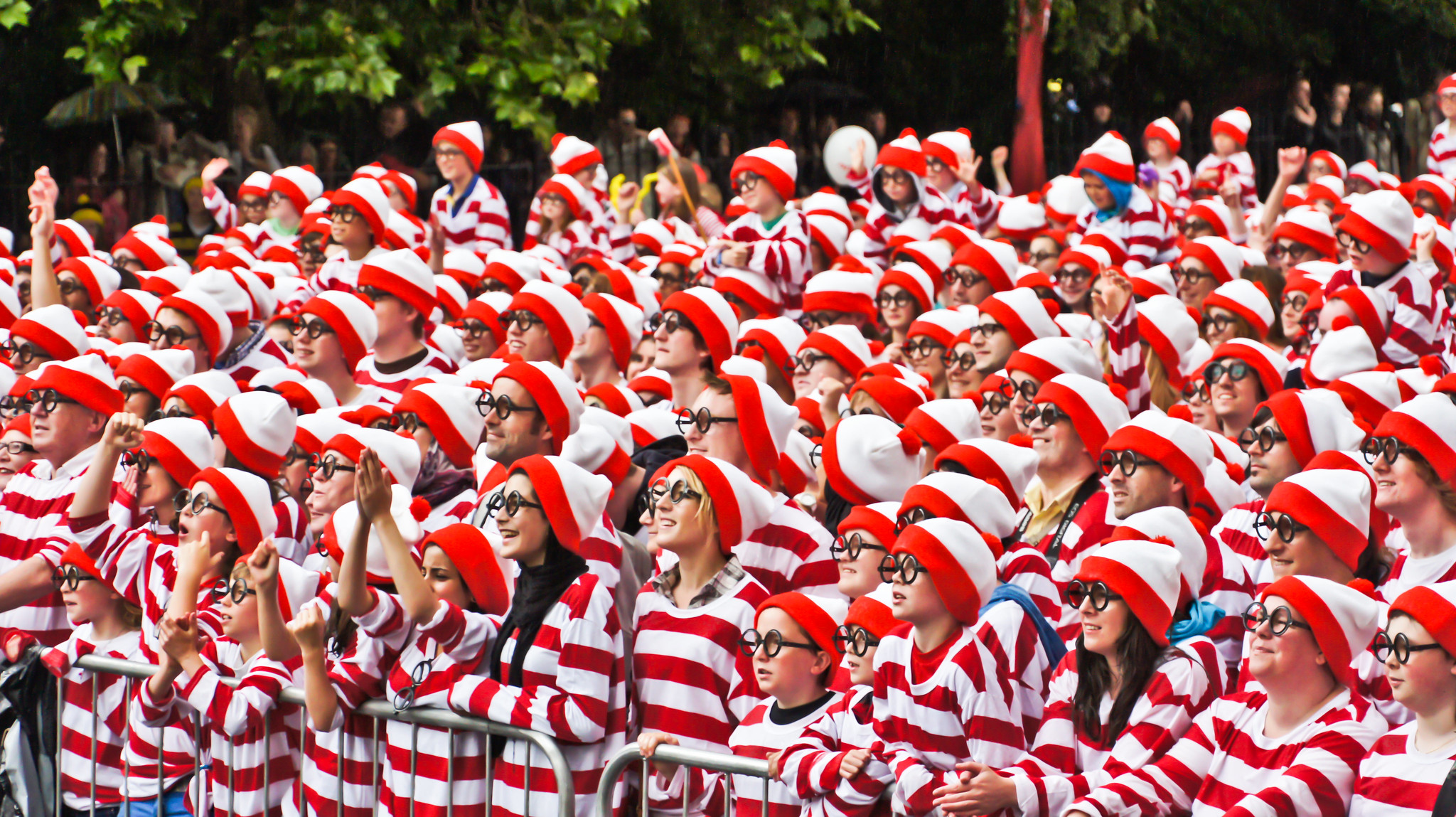 Where's Waldo crowd scene